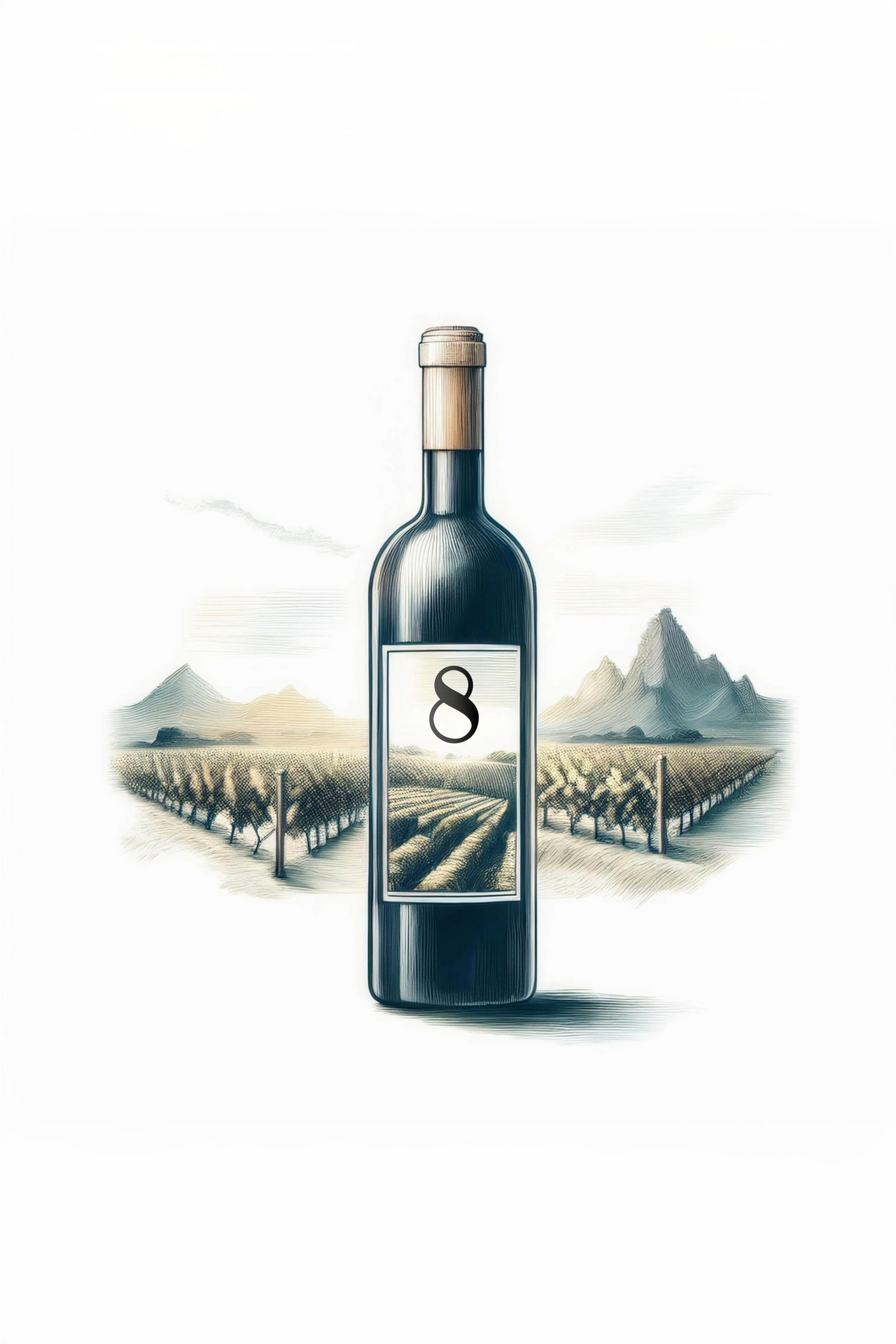 Serre wine bottle icon ai