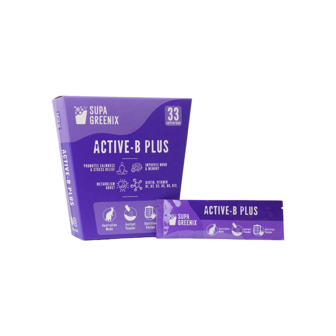 Supa Greenix active B plus Superfood Australia food supplements