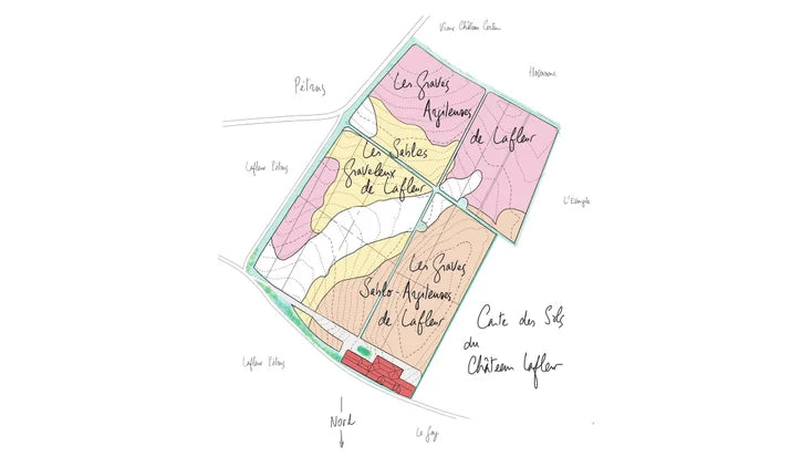 Chateau Lafleur Pomerol sols soils terroir bordeaux wine map