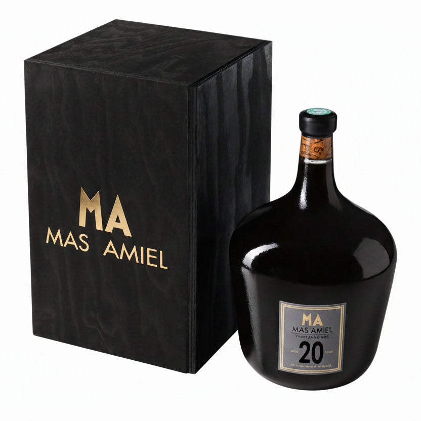 Mas Amiel Maury 20 years old 2L languedoc france red oxydative sweet wine gift box